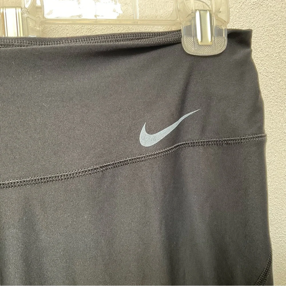 Nike Dri-Fit Black, Royal Blue Classic Leggings Size Medium Running Workout